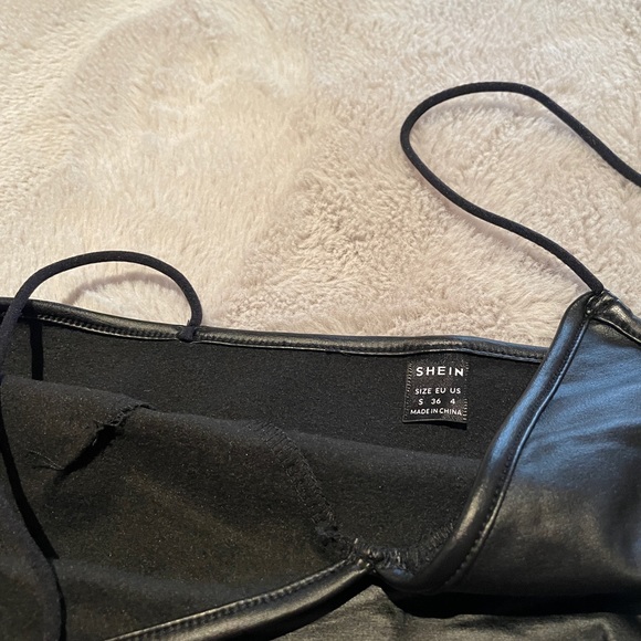 SHEIN leather look crop top - Picture 4 of 4